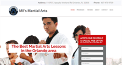 Desktop Screenshot of milsmartialarts.com